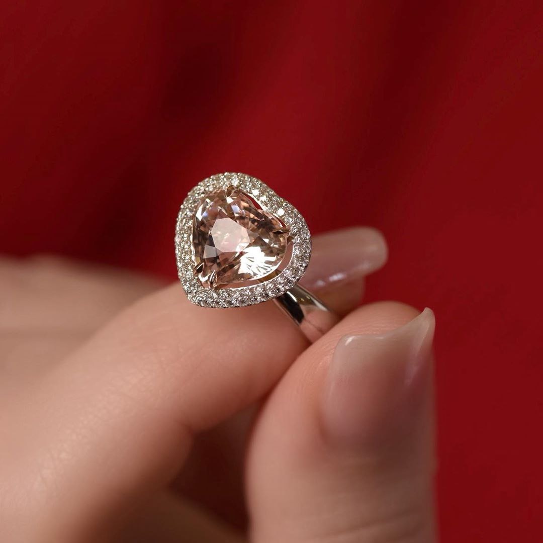 Morganite and Emerald